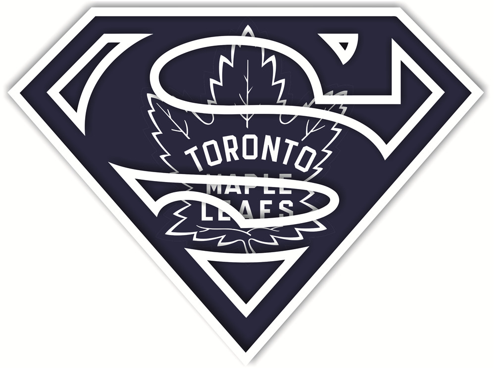 Toronto Maple Leafs superman logos iron on heat transfer...